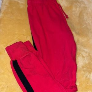 PINK (red) sweatpants
